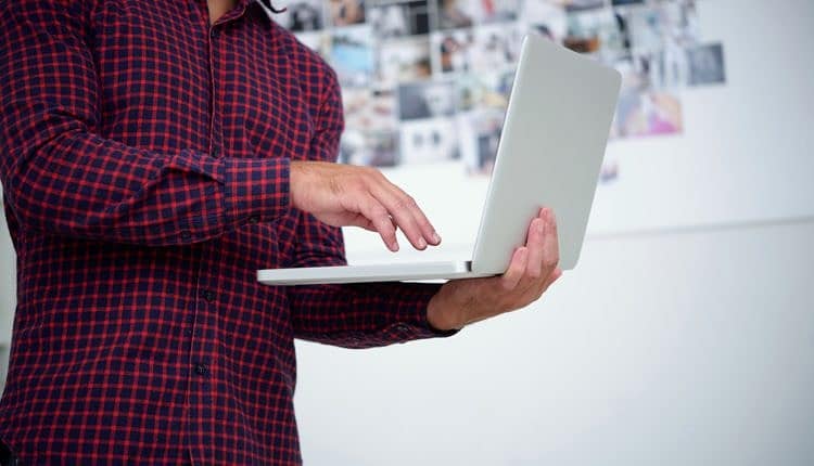 Man with computer