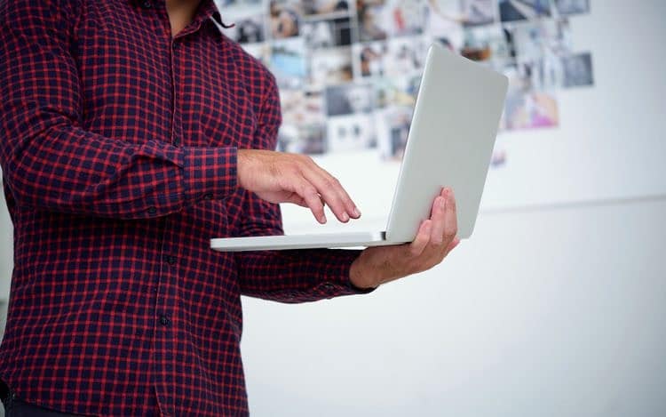 Man with computer