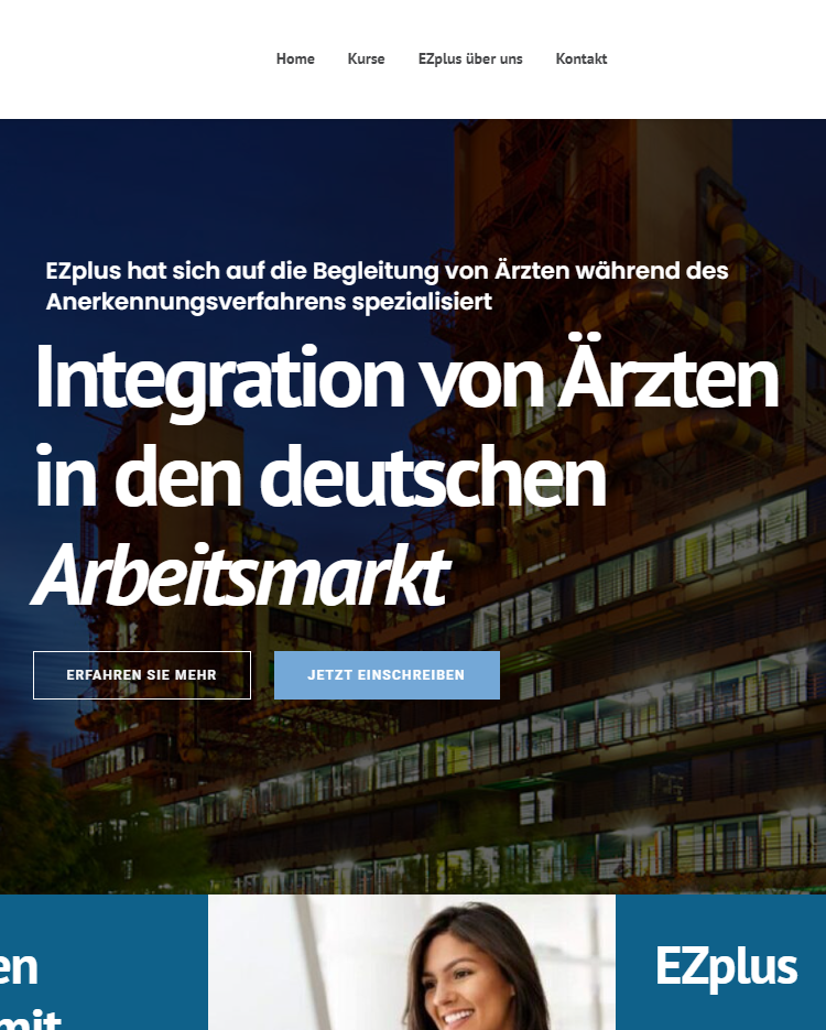 EZplus -Integration von Ärzten in den deutschen Arbeitsmarkt 2