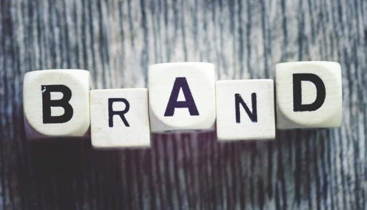 “Brand” spelled out on wooden blocks